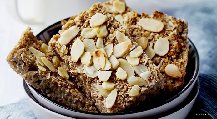 Flapjacks sin azúcar ni mantequilla