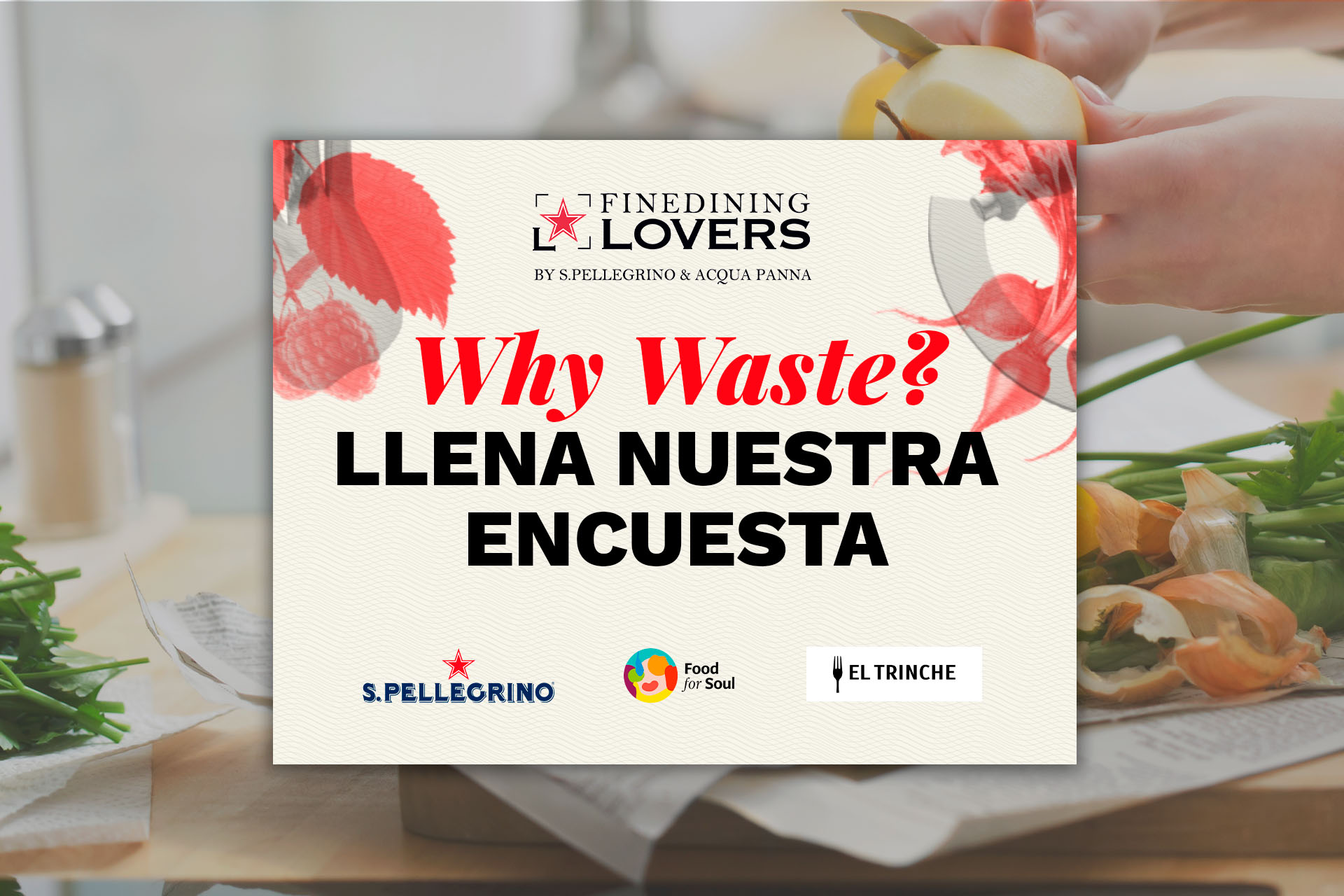 Encuesta desperdicio alimentario Fine Dining Lovers
