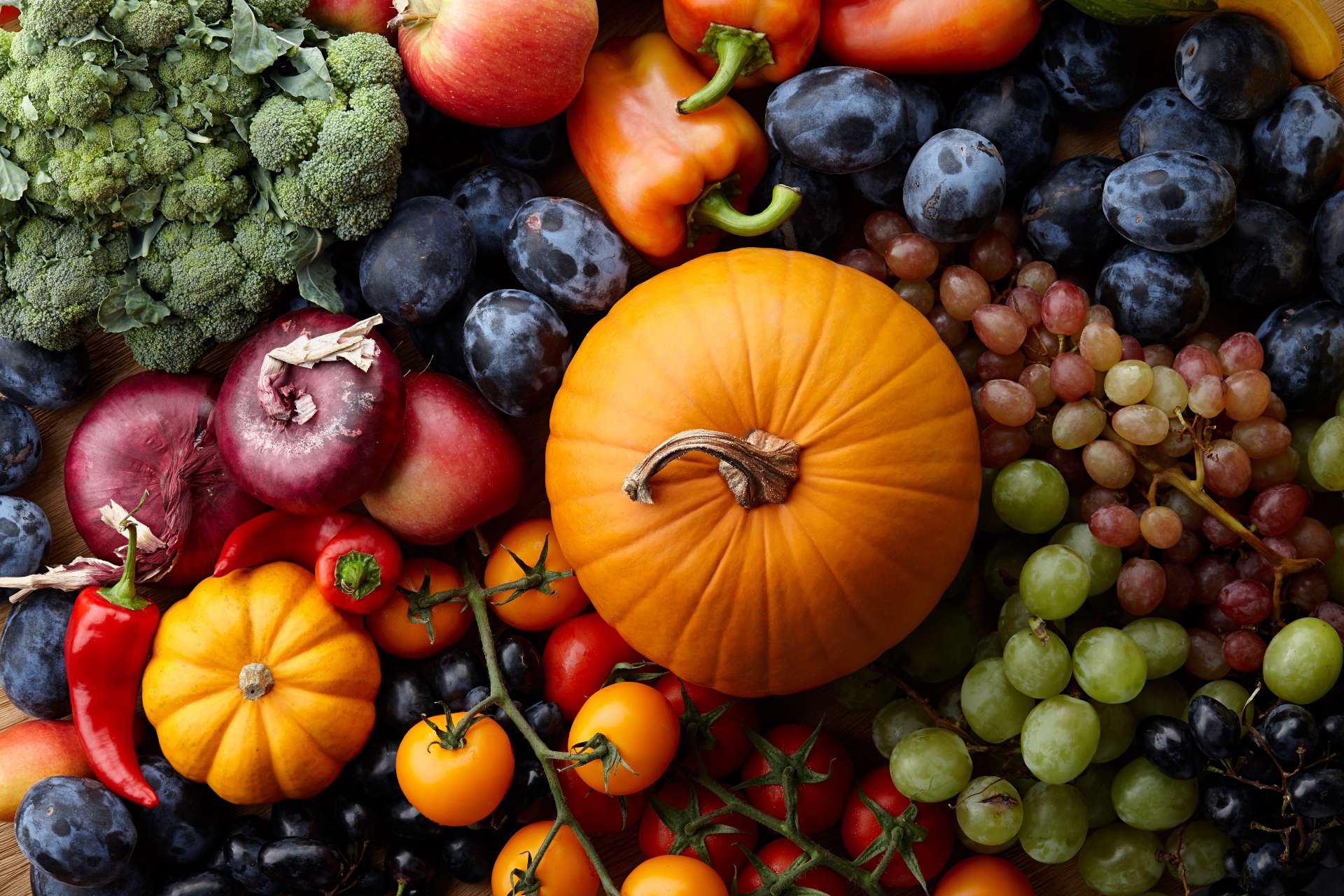Frutas y verduras de temporada en octubre