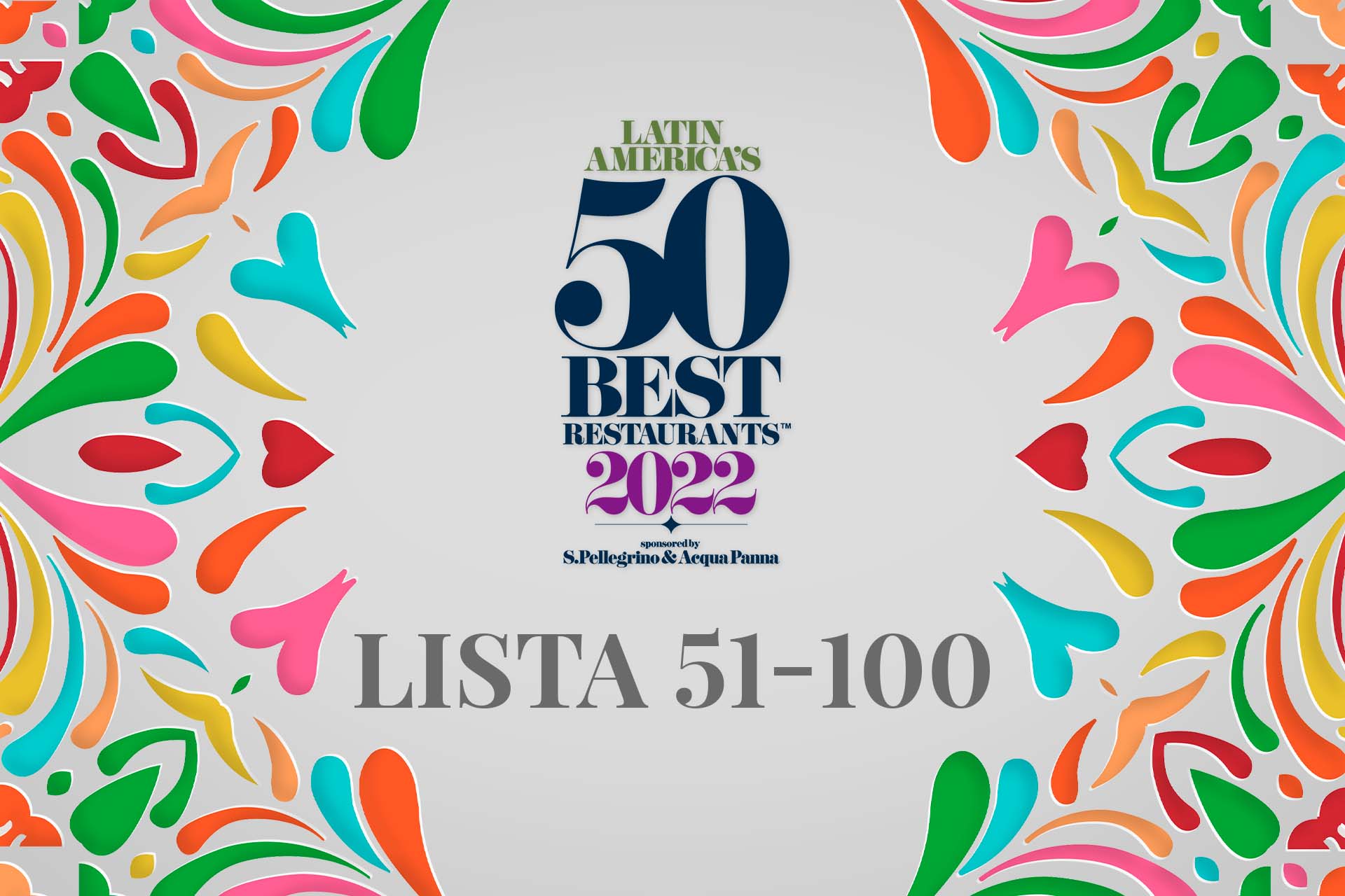 Latin America's 50 Best Restaurants 2022 - lista 51-100