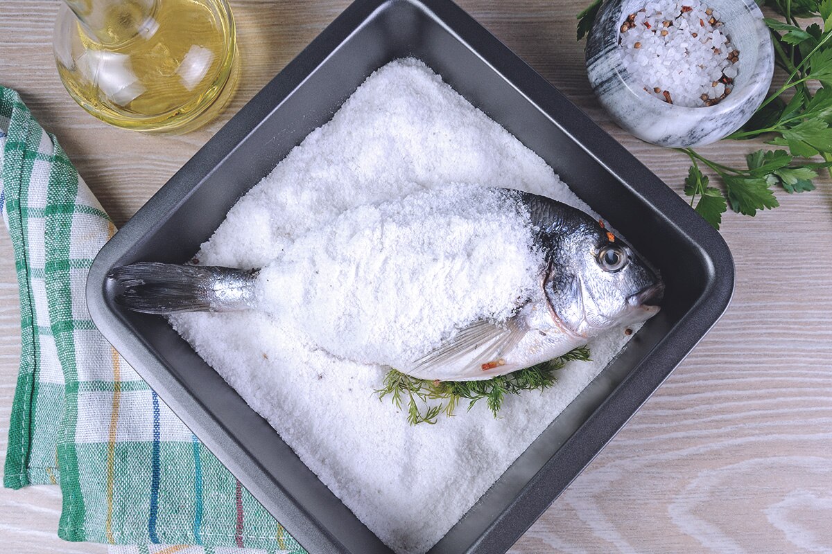 Pescado a la sal
