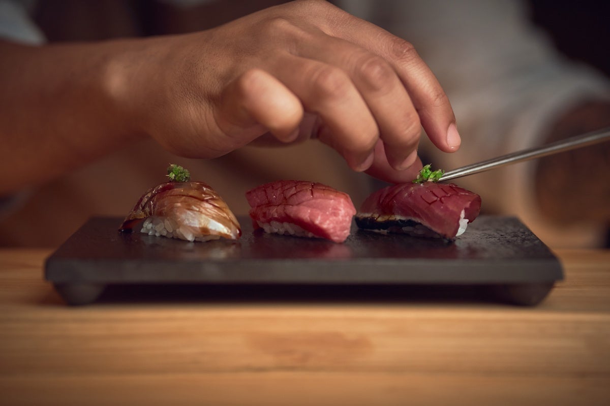 Nigiri at Sushi Note Omakase in Los Angeles