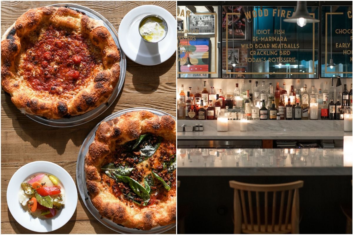 Pizzas and a seat at the bar at Leopardo in Los Angeles