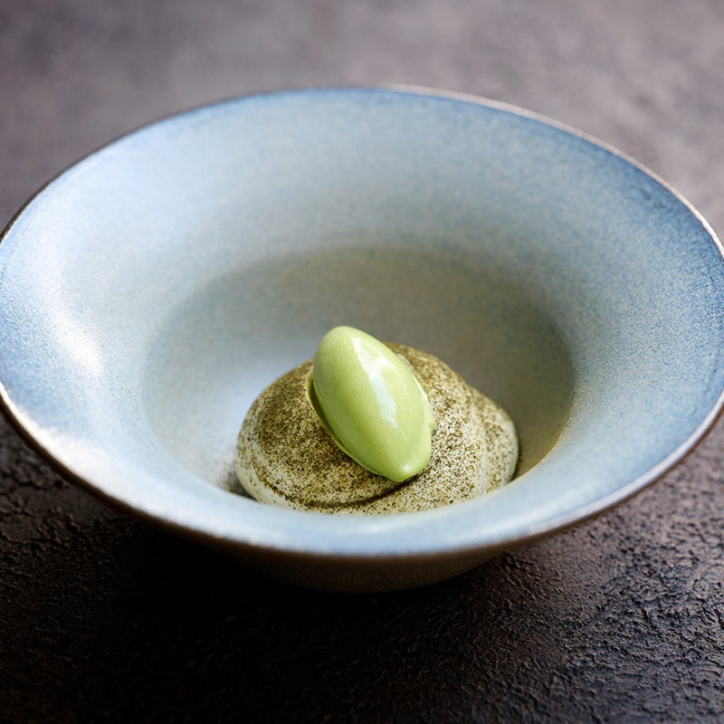 Strawberries and cream at Aulis in London.