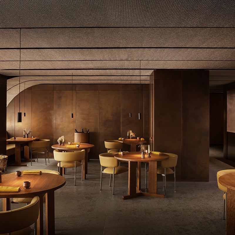 Dining room at Ikoyi in London.