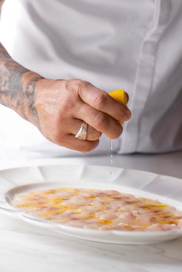 Lemon on Branzino