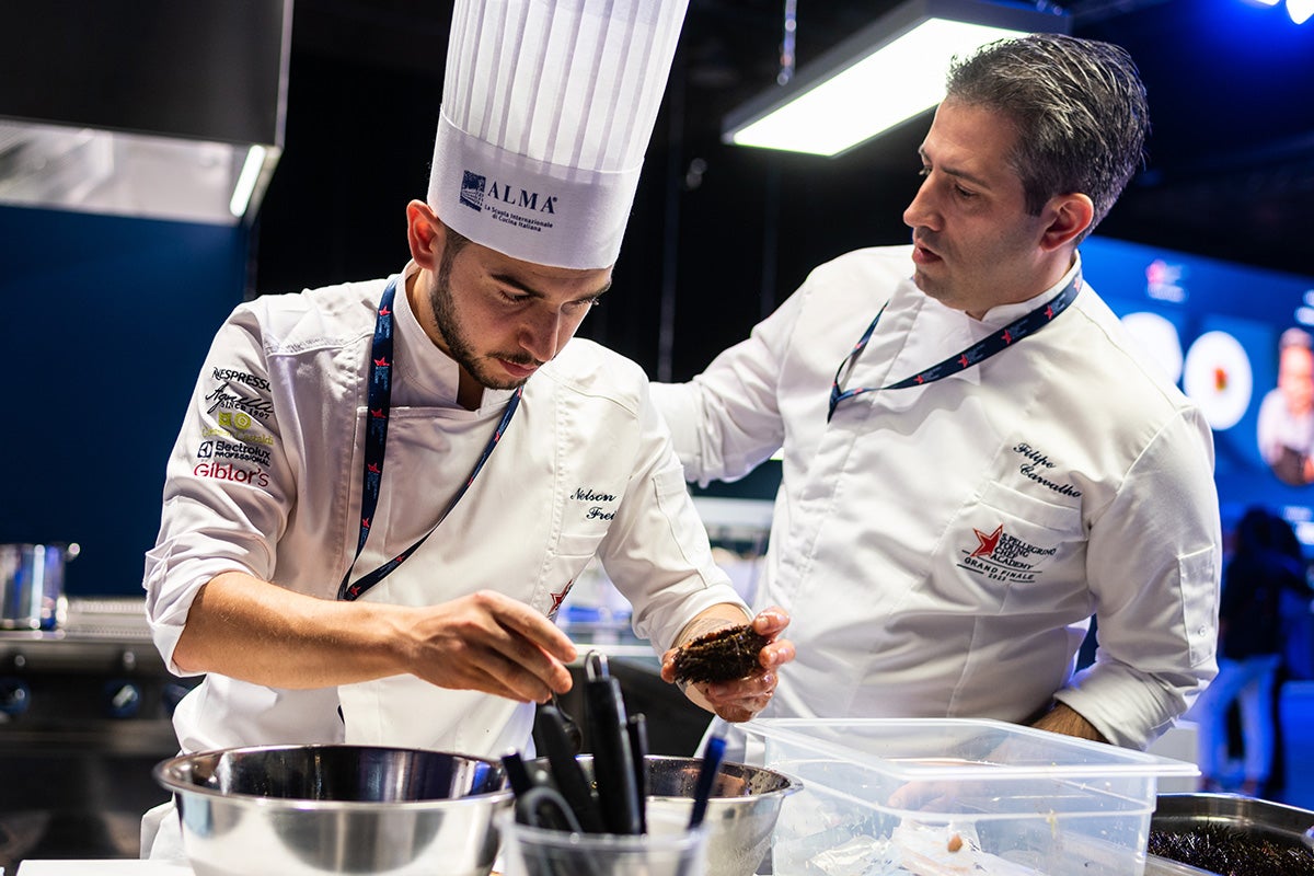 Nelson Freitas and his mentor Filipe Carvalho