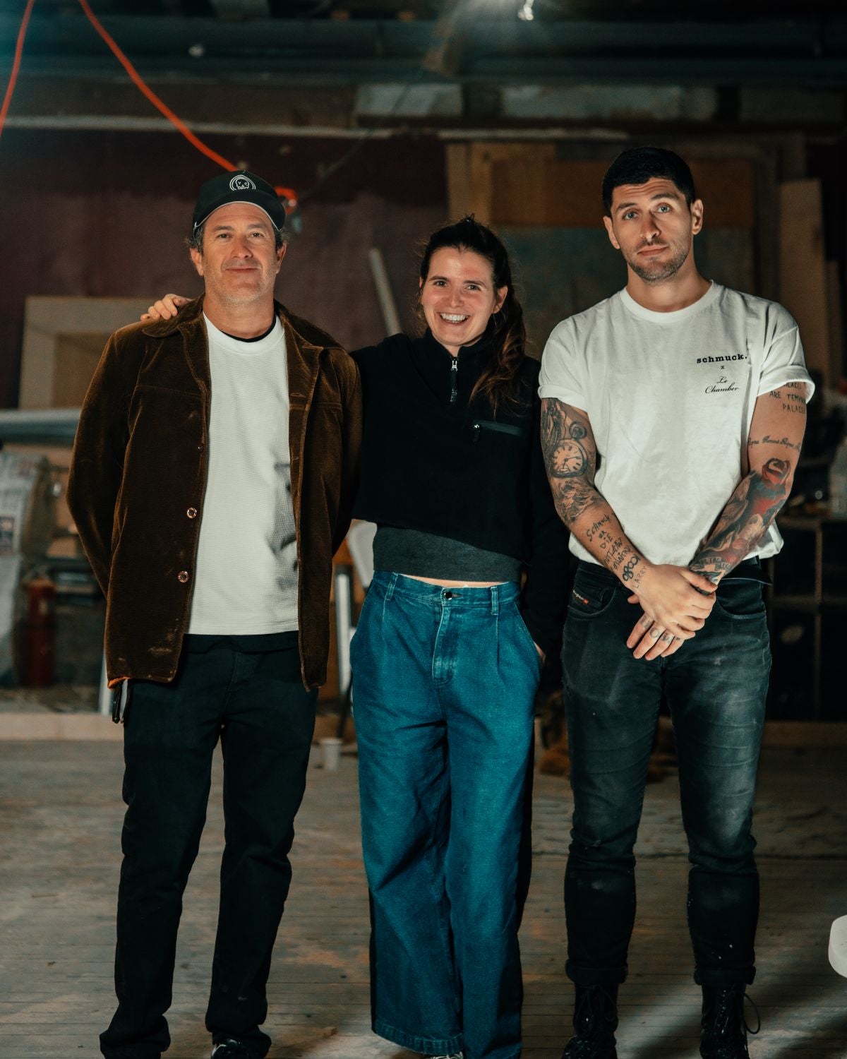 Dan Binkiewicz, Moe Aljaff, Juliette Laroui of Schmuck.