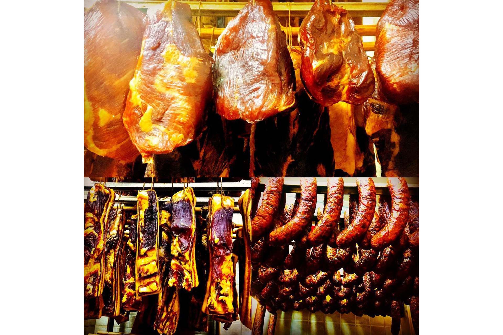 Meat hanging