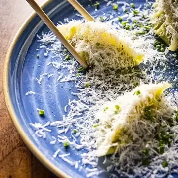 Garlic Edamame Dumplings