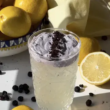 Whipped Blueberry Lemonade