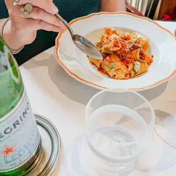 Paccheri with Sea Bass