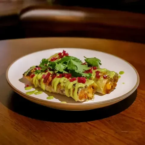 Enchiladas at Broken Spanish Comedor