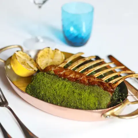 Herb Crusted Roasted Rack of Lamb