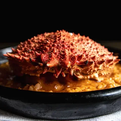Fresh Spider Crab with Arroz Cremoso