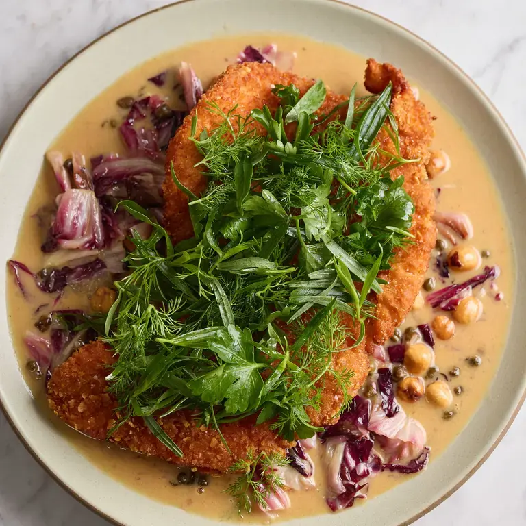 Chicken Cutlet with Radiccio