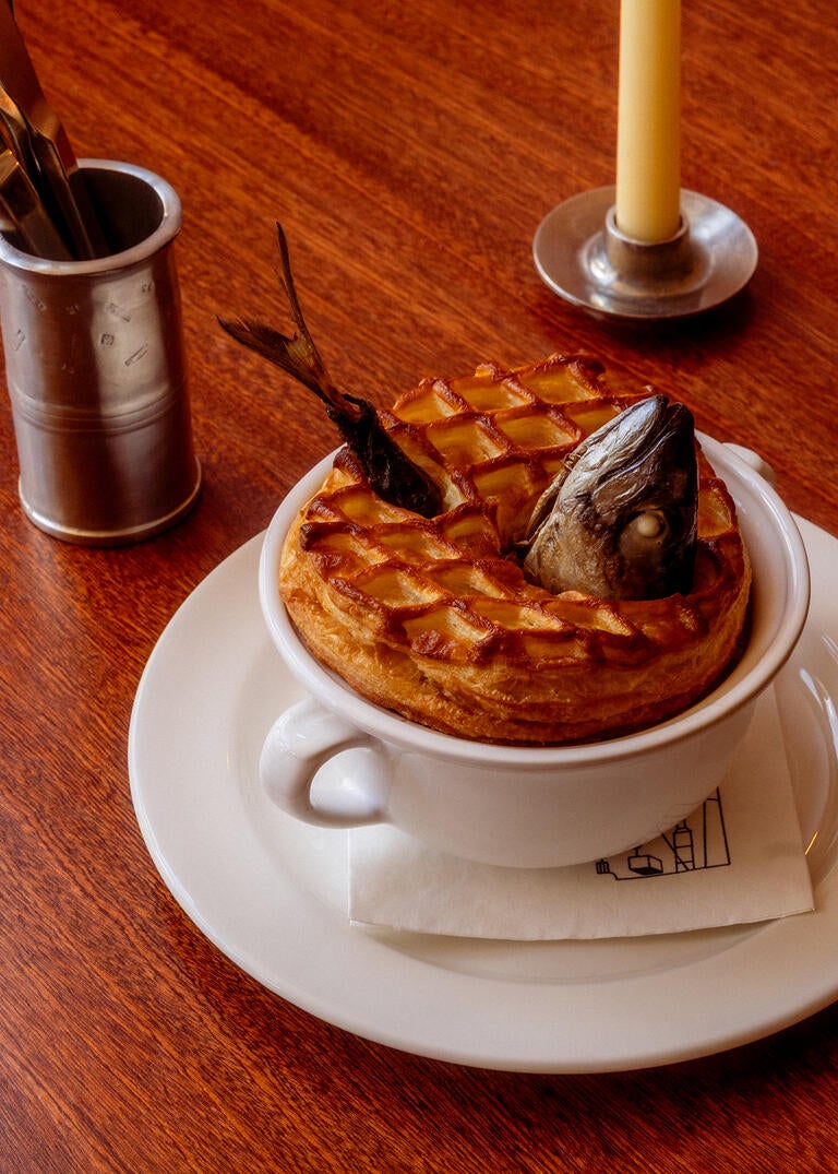 Stargazy Pie at Dean's