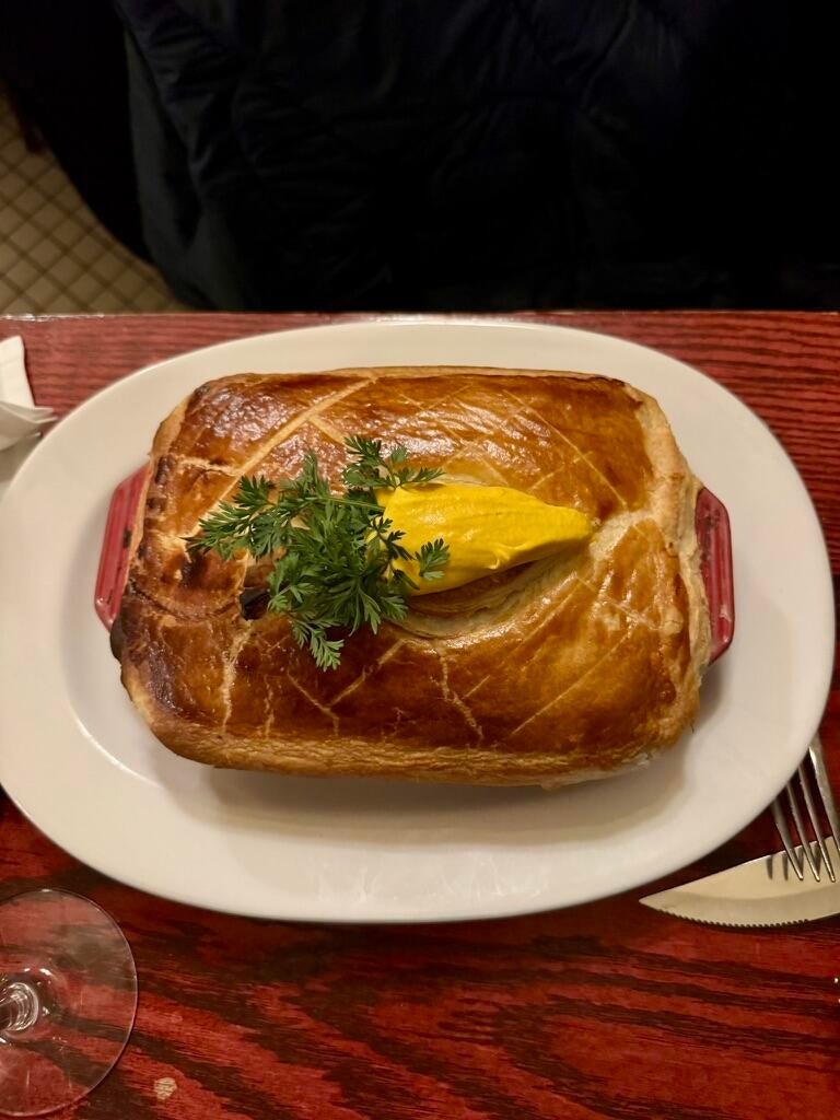 Rabbit en Croute at Le Bouchon