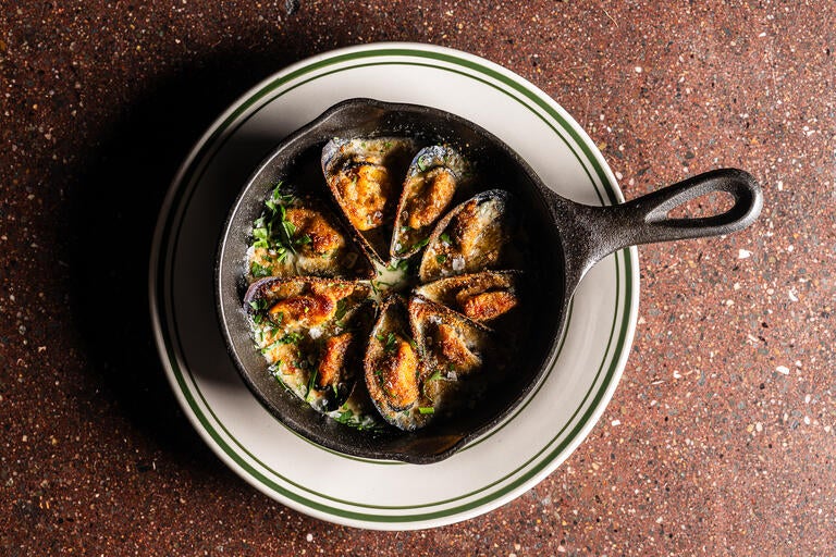 Mussels Gratin at Clementina
