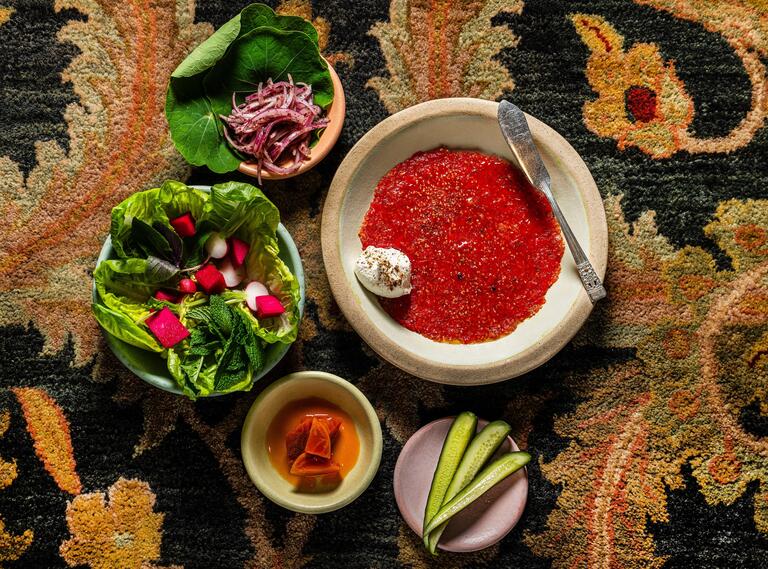 Yellowfin Tuna Kibbeh Naya at Albi