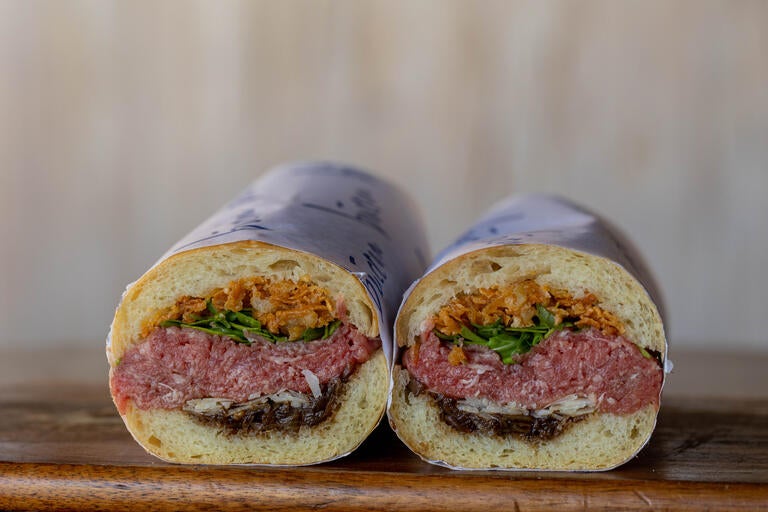 Buccan Sandwich Shop’s Beef Carpaccio Sandwich