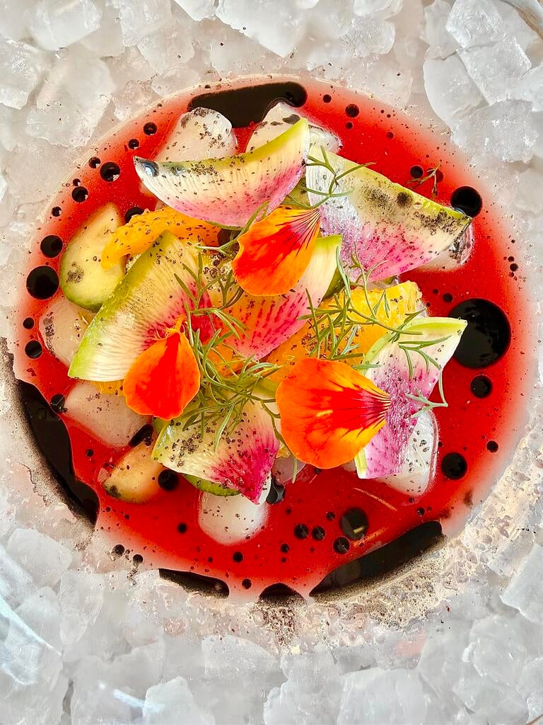 Bay of Cortez Scallop Aguachile at Ceviche Project
