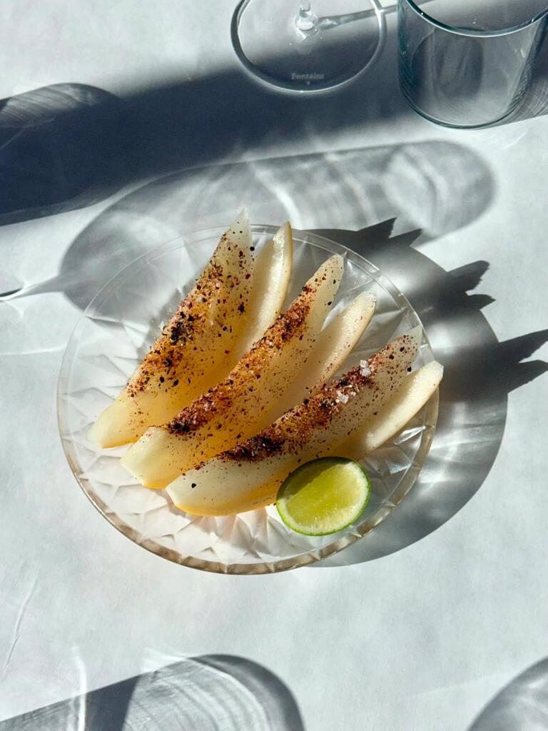 Melon and Shrimp Head "Tajín" at Little Fish