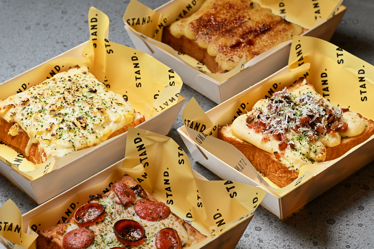 Corn Béchamel Toast at STAND.