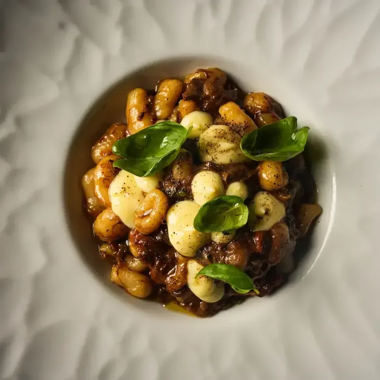 Gnocchetti with Neapolitan "Scaniuziello" Genovese Ragù