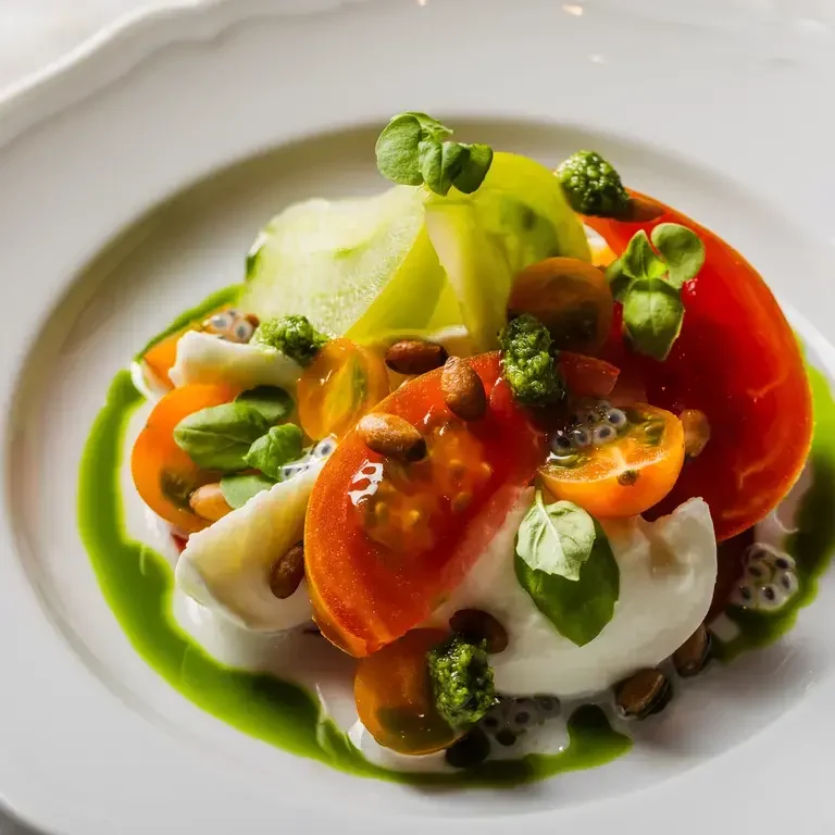 Caprese Classico with Burrata &amp; Pesto Genovese