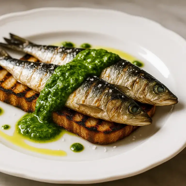 Sardines “alla Griglia con Salsa Verde”