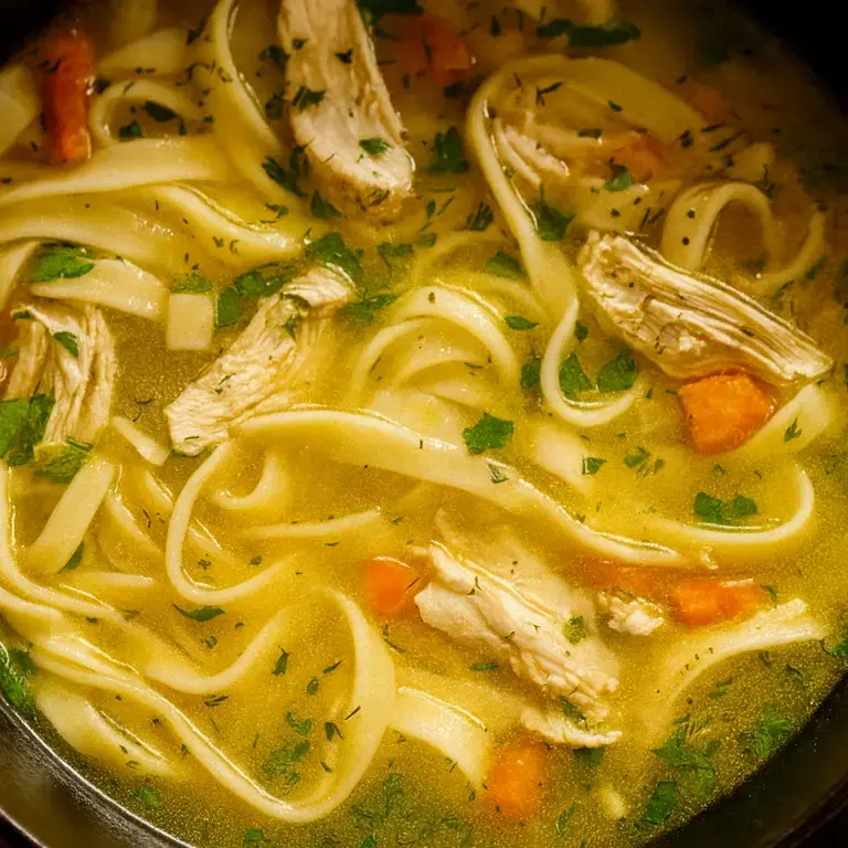 Chicken Soup with Pappardelle