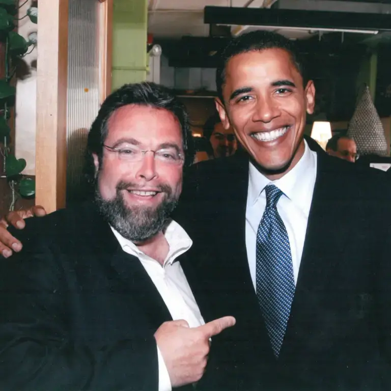 With Barack Obama