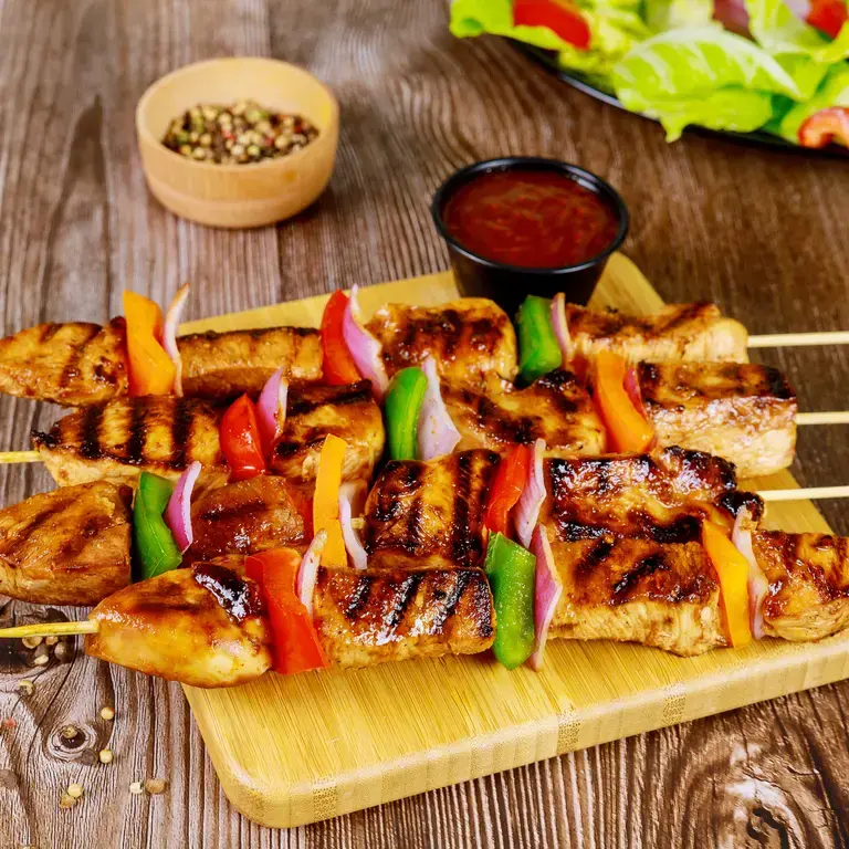 teriyaki chicken skewers - Fine Dining Lovers