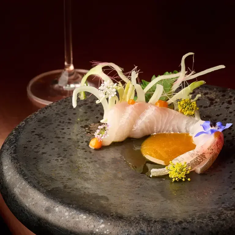 Kanpachi crudo at ama