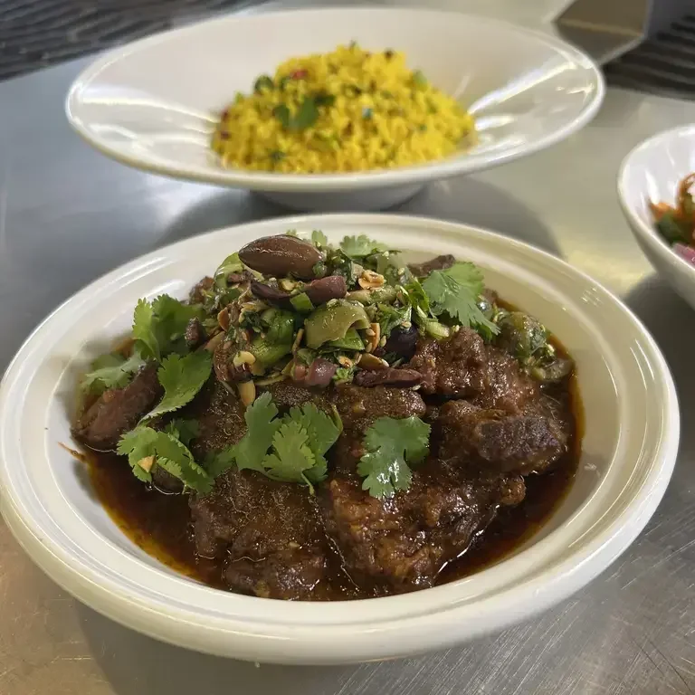 Lamb Tagine With Jeweled Couscous and Dukkah
