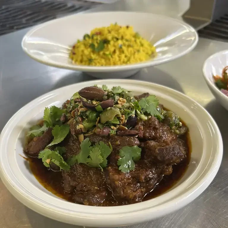 Lamb Tagine With Jeweled Couscous and Dukkah
