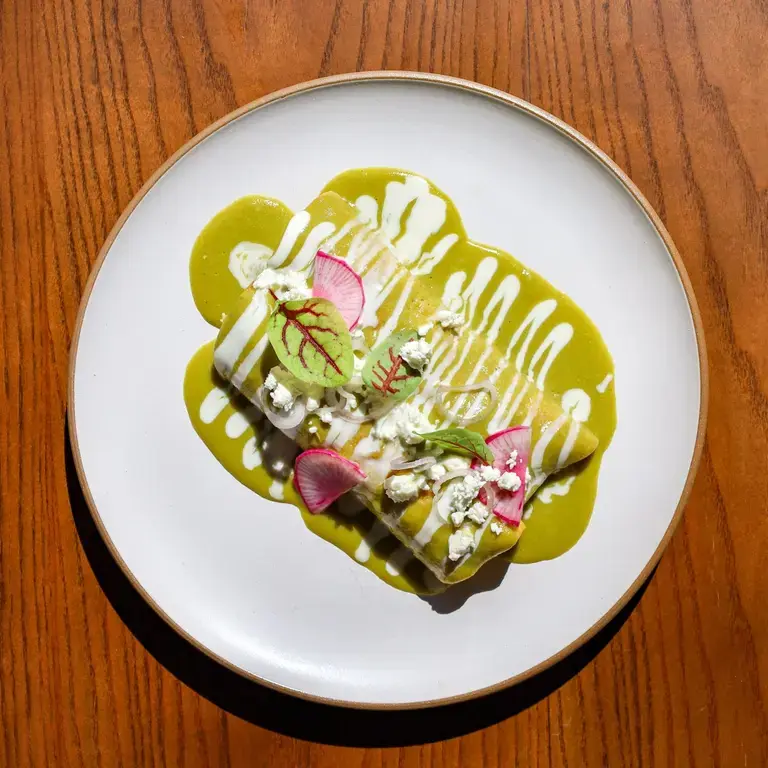 Enchiladas at Broken Spanish Comedor