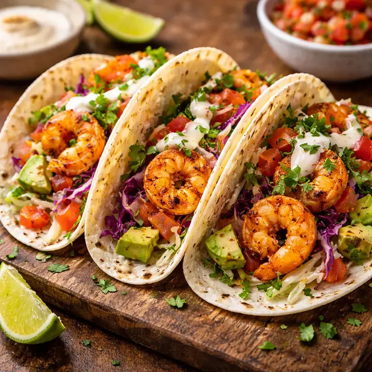 shrimp tacos - Fine Dining Lovers