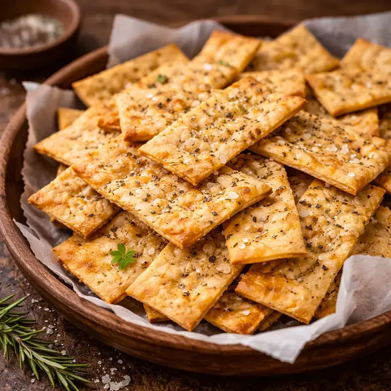 sourdough discard crackers - Fine Dining Lovers