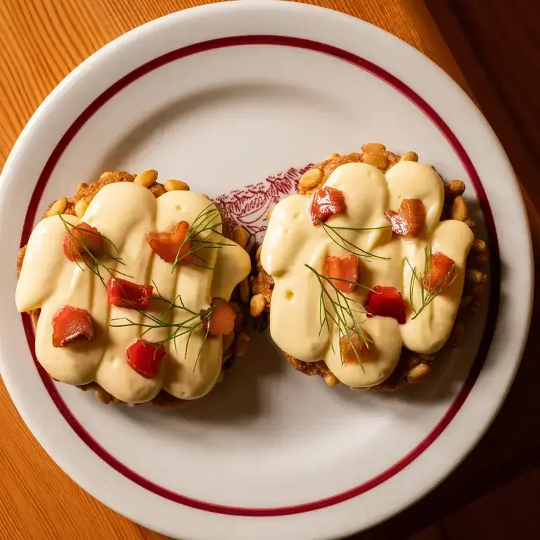 Pine Nut Rhubarb Cookie