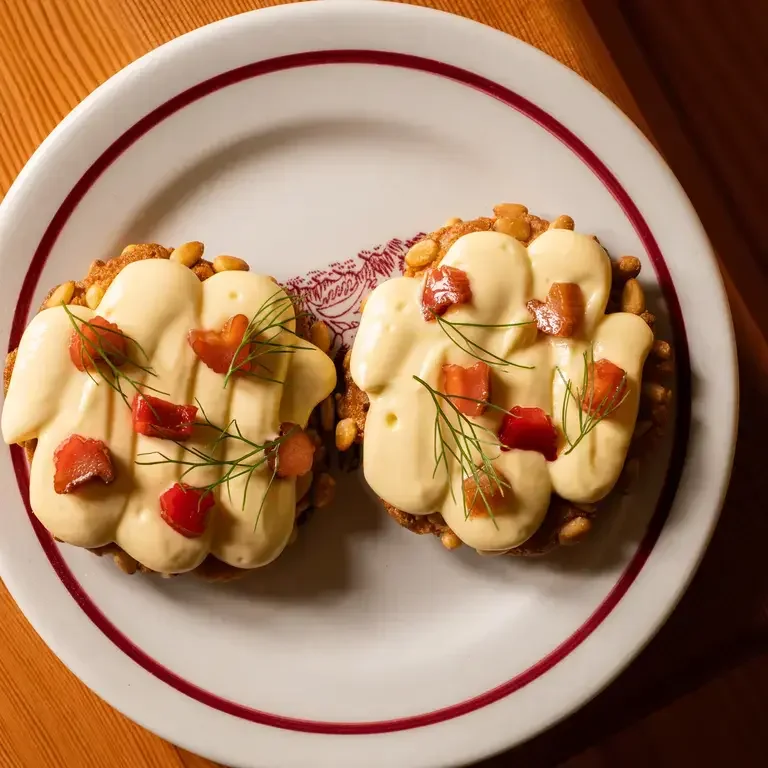 Pine Nut Rhubarb Cookie