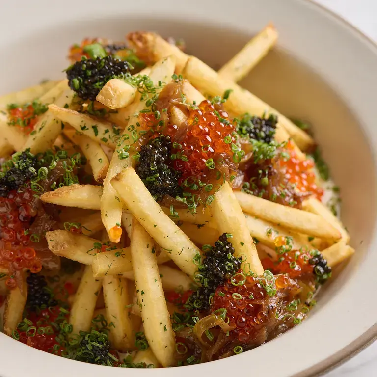 Caviar Cheese Fries