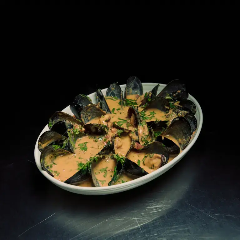 Dad's Famous Coconut Curry Mussels