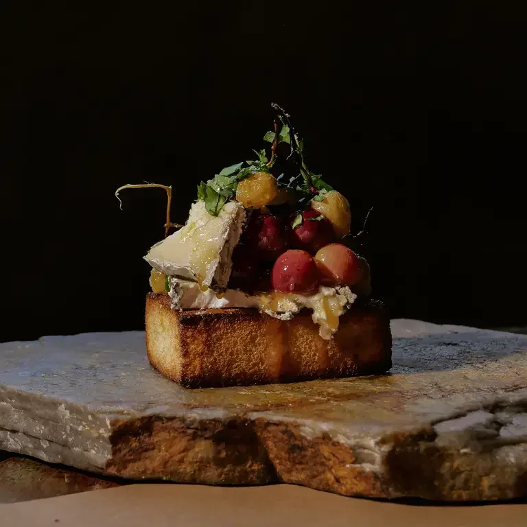 Grape Bruschetta at HaSalon