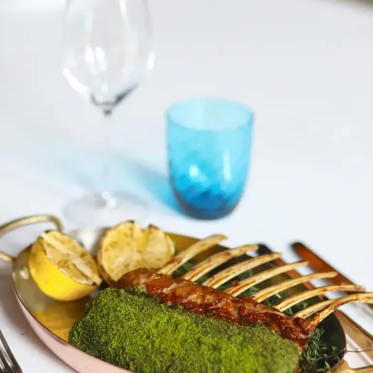 Herb-Crusted Roasted Rack of Lamb