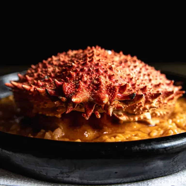 Fresh Spider Crab with Arroz Cremoso