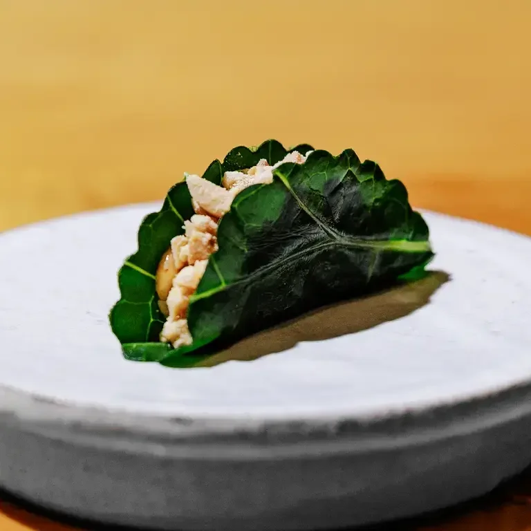 Beef, Collar Greens, Peanut at Bastion