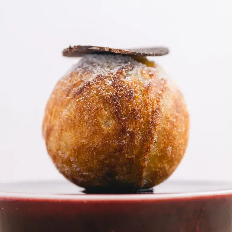 Brentwood Corn Pancake Perigord Truffle Lime Powder