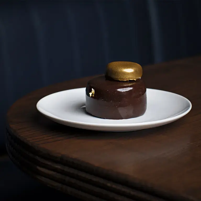 Golden Chocolate Cake at Asador Bastian